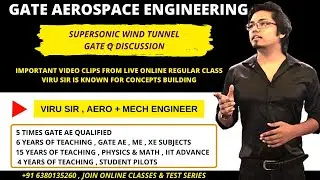 supersonic wind tunnel GATE QUESTION discussion | GATE AEROSPACE ENGINEERING | Aerodynamics lectures