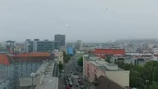 Aerial views capture the vibrant cityscape of Brno, Czech Republic, showcasing traffic flowing along