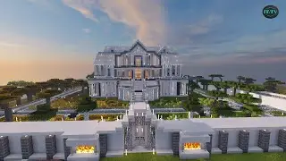 Luxe Minecraft Mansion With everything you need - world tour and download   - Modern Mansion Tour