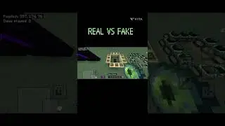 Minecraft Real vs Fake #shorts #minecraft