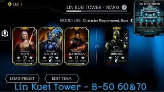 Lin Kuei Tower Boss Battle - 50 60 & 70 Fight+Reward | Mk mobile