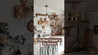 Adding my thrifted copper Molds in the kitchen
