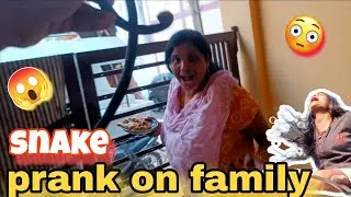 Fake Snake Prank 😱 | Family Ka Extreme Reaction 😂🐍| The Raw Vanshu ❤️ |