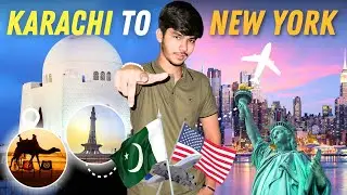 Karachi To New York✈️🇺🇸||Karachi se New York pohuch gaya||My whole journey😵😮‍💨