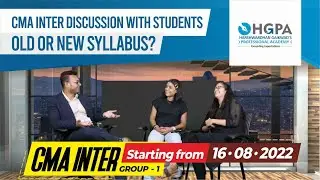 CMA INTER DISCUSSION WITH THE STUDENTS - OLD OR NEW SYLLABUS ? | CMA INTER NEW SYLLABUS | ICMAI
