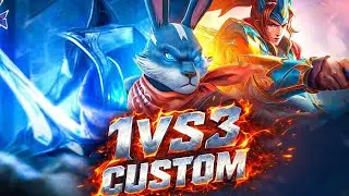 1vs3 Custom 😱🗿 Challenge | Mobile legend😱 | #video 