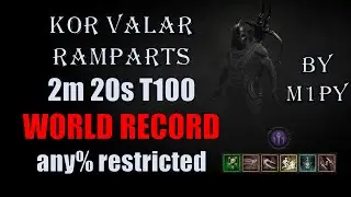 Diablo 4 QUICKEST Rogue T100 Kor Valar Ramparts in TWO MINUTES Speedrun WORLD RECORD any% restricted