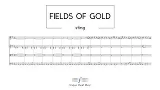 Sting - Fields Of Gold | String Quartet Sheet Music