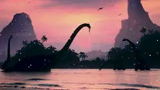 Dinosaur Lake at Dusk &ndash; Tranquil Prehistoric Soundscape