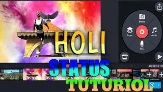 Free Fire Holi Status Editing Tutorial |Holi video editing | Free fire holi photo editing