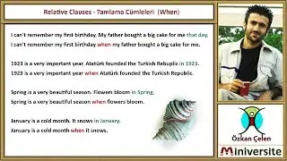 20. Relative Clauses (When) - Tamlama Cümleleri