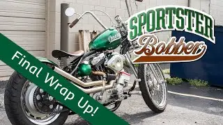 Sportster Bobber - Joe Hunt Magneto, Led Sled Kicker, Paughco Single Downtube Frame