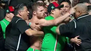 Canelo Alvarez and Danny Jacobs hit the scales (Video: Golden Boy Promotions)