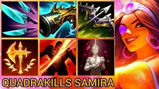 They All Come, They All Die For Samira's Quadrakills - China Wild Rift Highlights By Tiarty