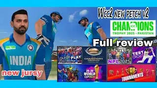 Wcc2 new petch v2 || Champions trophy 2025 free 😱 || full review with gameplay
