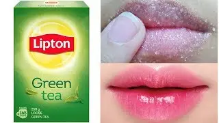 Get Baby Soft Pink Lips Naturally at Home | Green Tea To Lighten Dark Lips Naturally | 100% Works