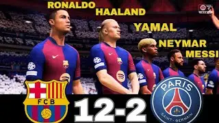 WHAT HAPPEN IF MESSI, RONALDO, MBAPPE, NEYMAR, PLAY TOGETHER ON BARCELONA VS REAL PSG