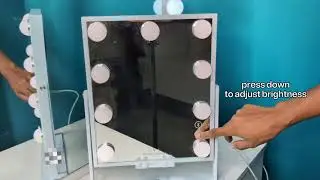 Vanity Mirror with Lights + Wireless Charging & Bluetooth Speaker | Hansong Hollywood Mirror