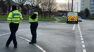 West Yorkshire CSI at stabbing incident Halton, Leeds