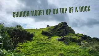 Walk up to Brentor to have a look inside this cute little church #explore #nature #walking #dog