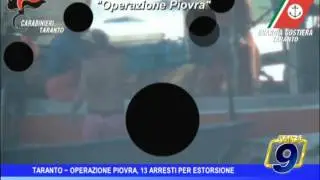 Taranto | Operazione Piovra, 13 arresti