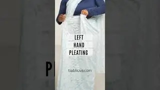 Saree School - Lesson 25 | Left Hand Pleating | Different Ways To Drape A Saree | #shorts