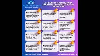 12 Prompts Maestro para docentes universitarios de pregrado