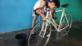 I clean my univega vintage road bike!