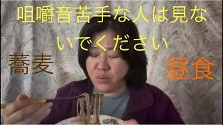 咀嚼音苦手な人は見ないでください　昼食　蕎麦を食べながら喋るとダイエットとVlog