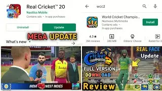 BIG SURPRISE WCC2 NEW UPDATE AND REAL CRICKET 20 &trade; MEGA UPDATE LAUNCH ON PLAYSTORE FULL INFORMATION
