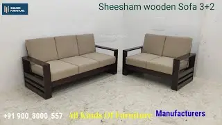 Wooden Sofa | 3+2 Sheesham wood | Manufacturers | Bangalore | M square Furniture