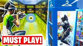 You HAVE to play this new UNIQUE Deathrun... *Locker Tour?* (Fortnite Creative)
