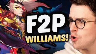 Reacting to an AMAZING Free-to-Play Williams account in IDLE HEROES