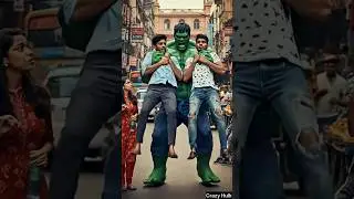 Hulk ne ladki chedne walo ko pakad liya 😱। #hulk #shorts #ai