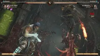 MK1 - sub vs scorpion - KOMBAT LEAGUE - EXhooperDJ