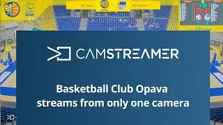 CamStreamer Sport Case Study &ndash; Basketball Club Opava &ndash; one camera streaming solution