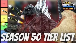 GODZILLA BATTLE LINE TIER LIST! SEASON 50 - JULY 2025