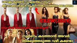 3 സുന്ദരികൾ നടത്തിയ മോഷണ കഥ | Crew (2024) Full Hindi Movie Explained In Malayalam