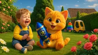 Cute Orange Cat Takes Home a Rocket Toy 🚀🐱 | Fun Playtime Adventure with CuteCatMira!