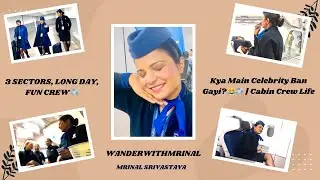 Vlog #05 Days | Takeoff to Touchdown ✈️ | 3 Sectors with My Fun Crew!!Cabin crew life !!Indigo ✈️💙