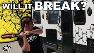 CRAZY Quality Test On Our OFF-ROAD Trailers | EUROVISION OBI Dweller Window Test | ROA OFF-ROAD