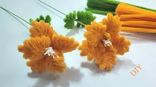 DIY Tutorial Flowers! Handmade pipe cleaner easy to make beautiful flowers to everyone.