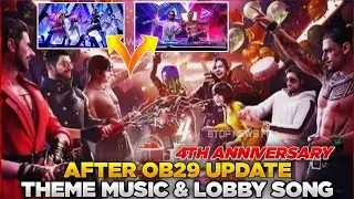FREE FIRE OB29 UPDATE || 4TH ANNIVERSARY || NEW LOBBY SONG || LOADING SCREEN || AFTER UPDATE 4 AUG
