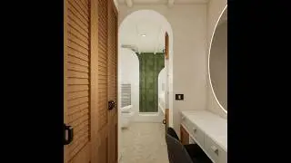 Master Bathroom & Walk-In Closet Design | 3D Animation Video #interiordesign #bathroomdesign #3d