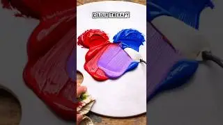 Colour Therapy🎨 | Primary Colours ASMR #asmr #colormixing #satisfying #primarycolors #shorts #viral