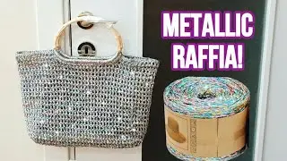 How To Crochet Bag/Metallic Crochet Bag/Metallic Handmade Crochet Bag/ Summer Bag #diy