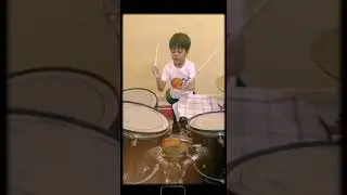 Rishant on drums in summer camp 2023 #shorts