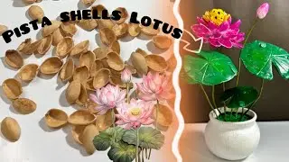 Pista Shells Lotus Flowers | Easy Pista Shells Crafts