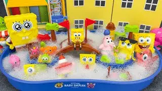 Satisfyingly open the fun SpongeBob SquarePants toy collection🧽스펀지밥 장난감 리뷰