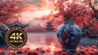 Japanese Zen Garden Background Video - 4K 3D Animated Wallpaper Relaxation Screensaver No Music